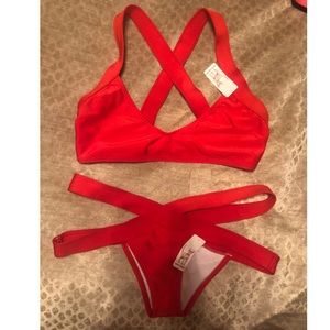 Velvet Sphynx Red Garth Bikini